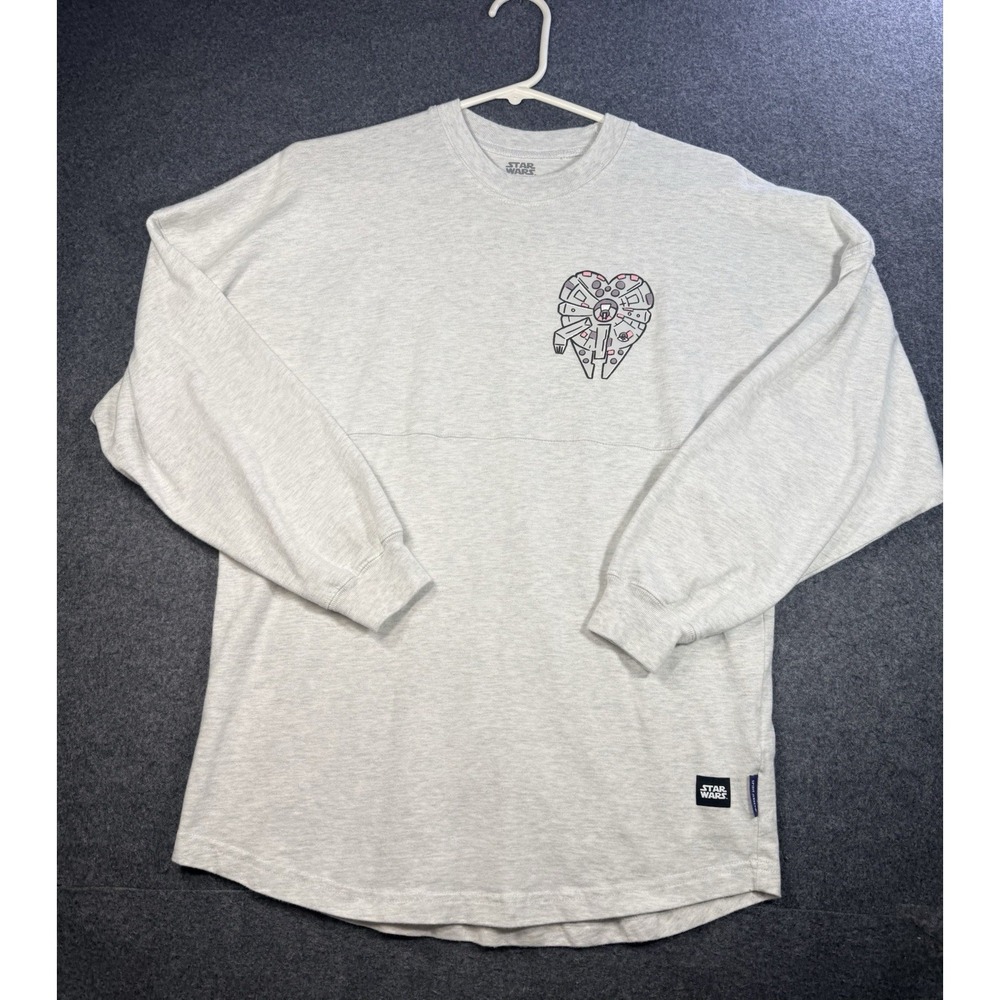 Star Wars Spirit Jersey Millennium Falcon Heart Long Sleeve Shirt XS